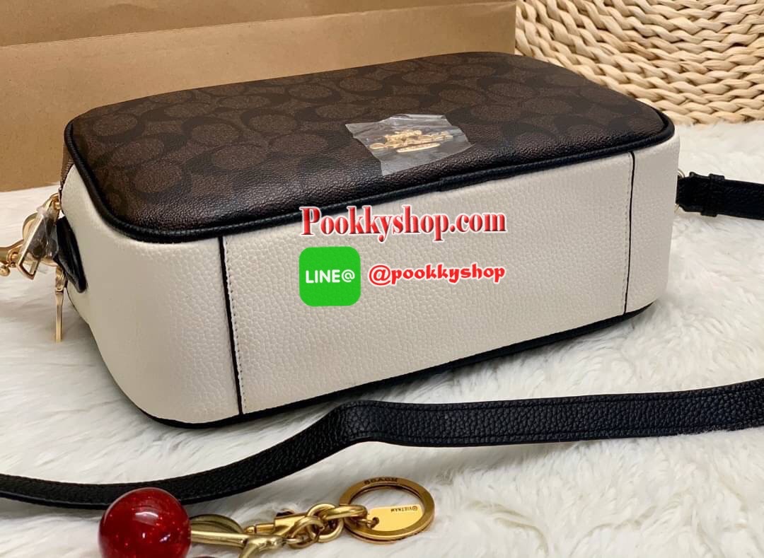 New arrival ! COACH JES CROSSBODY IN BLOCKED SIGNATURE CANVAS ((1767)) 🌈สินค้าออกใหม่ ใบจริงสวยหรูมากๆค่ะ! กระเป๋าสะพายครอสบอดี้ร์หรือสะพายข้างได้ หนังแท้อย่างดีค่ะ