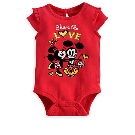 Mickey and Minnie Mouse Disney Cuddly Bodysuit for Baby (Size 18-24 month)