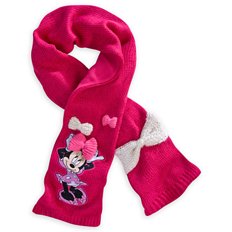 Z Minnie Mouse Knit Scarf for Girls