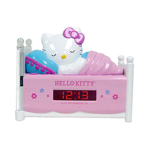 z Sleeping Hello Kitty Alarm Clock Radio with Night Light