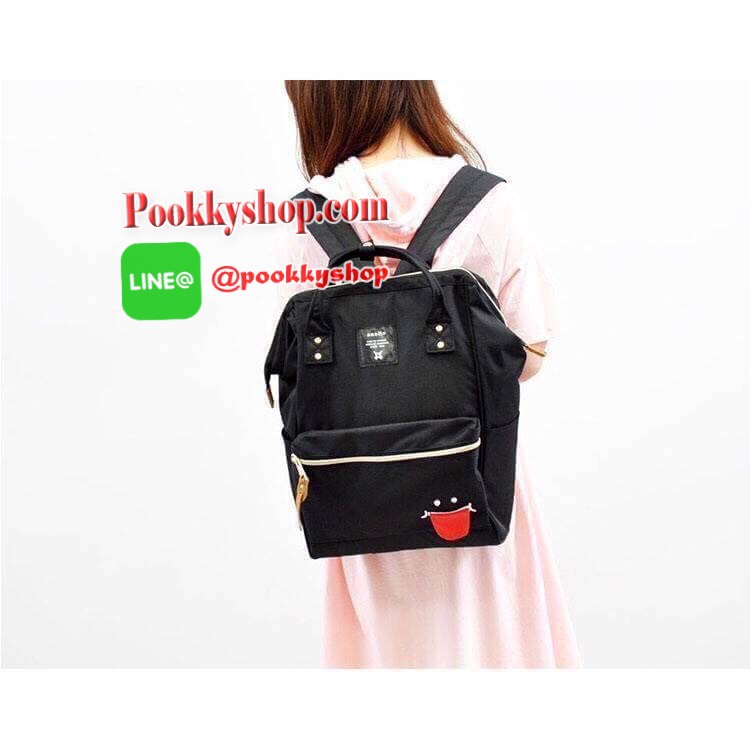 งาน2ป้าย มีชื่อรุ่นและบาร์โค้ด / 5900 เยน ❤️ มีไอจีและเฟส ❤️ ภายในระบุ วดป(code) Re~stockรุ่นขายดี !!! Anello “UP SMILE x anello ” Special collaboration! รุ่น Limited Item กระเป๋าเป้ทรงBackpack รุ่นClassic ผ้าแคนวาส ปากกระเป๋ามีโครงง่ายต่อกา