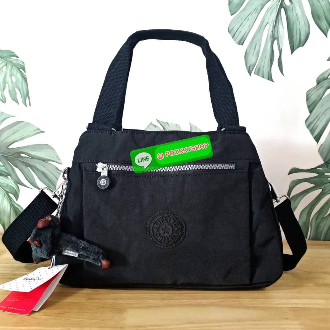 KIPLING ELISE HANDBAG กระเป๋าถือและสะพายไหล่ วัสดุ Nylon +Polyester ขนาดกำลังพอดี จุของได้มาก มีหูจับสองสาย ถือสะดวก น้ำหนักเบา มีช่องซิป ด้านหน้า ช่อง กระเป๋าหลักเปิด-ปิดด้วยซิป มี3 ช่องว่างใส่ของได้จุมากๆ ใส่มือถือได้ กระเป๋าสตางค์ใบยาว และ เครื่องสำอาง