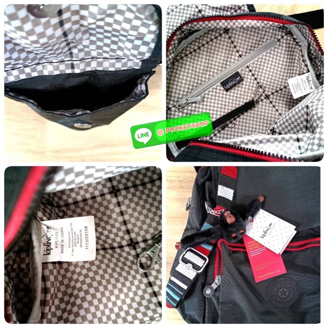 Kipling City Pack Medium Backpack กระเป๋าเป้ Kipling ขนาดกลาง วัสดุ Polyester 100% มีหูหิ้วด้านบน -ด้านหลัง มีซิปหลัง 1ช่องลึก -ด้านข้างมีช่องใส่ของเล็กน้อยทั้ง 2 ด้าน เปิด-ปิด ด้วยกระดุมแม่เหล็ก -ด้านหน้ามีช่องซิปใส่ของแยก 1 ช่อง และ ช่องปรับขนาดด้วยสายล