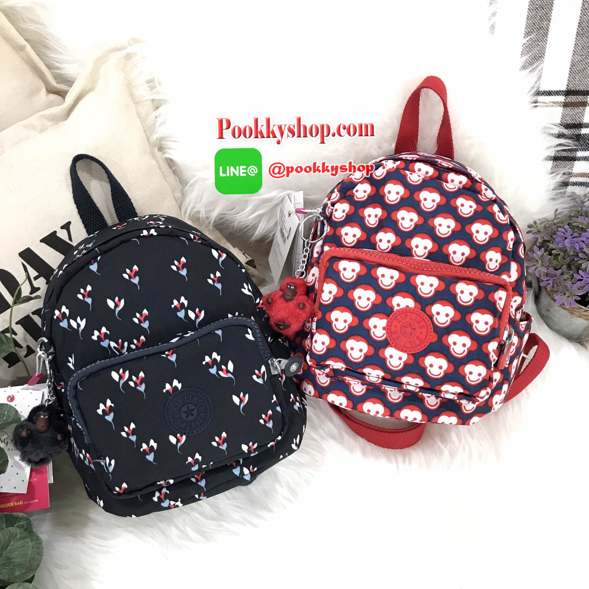 พร้อมส่ง KIPLING NYLON MINI BAG กระเป๋าถือหรือสะพายวัสดุ Nylon + Polyester 100% รุ่นมินิมีหูหิ้วเเละสายสะพายยาวเลื่อนปรับระดับได้ถอดได้ จุดเด่นที่สามารถคล้องสายสะพายได้หลายแบบ จะสะพายไหล่ สะพาย Cross Body หรือจะคล้องสายเป็นเป้สะพายหลังก็ดูดี เปิดปิดด้วยซิ