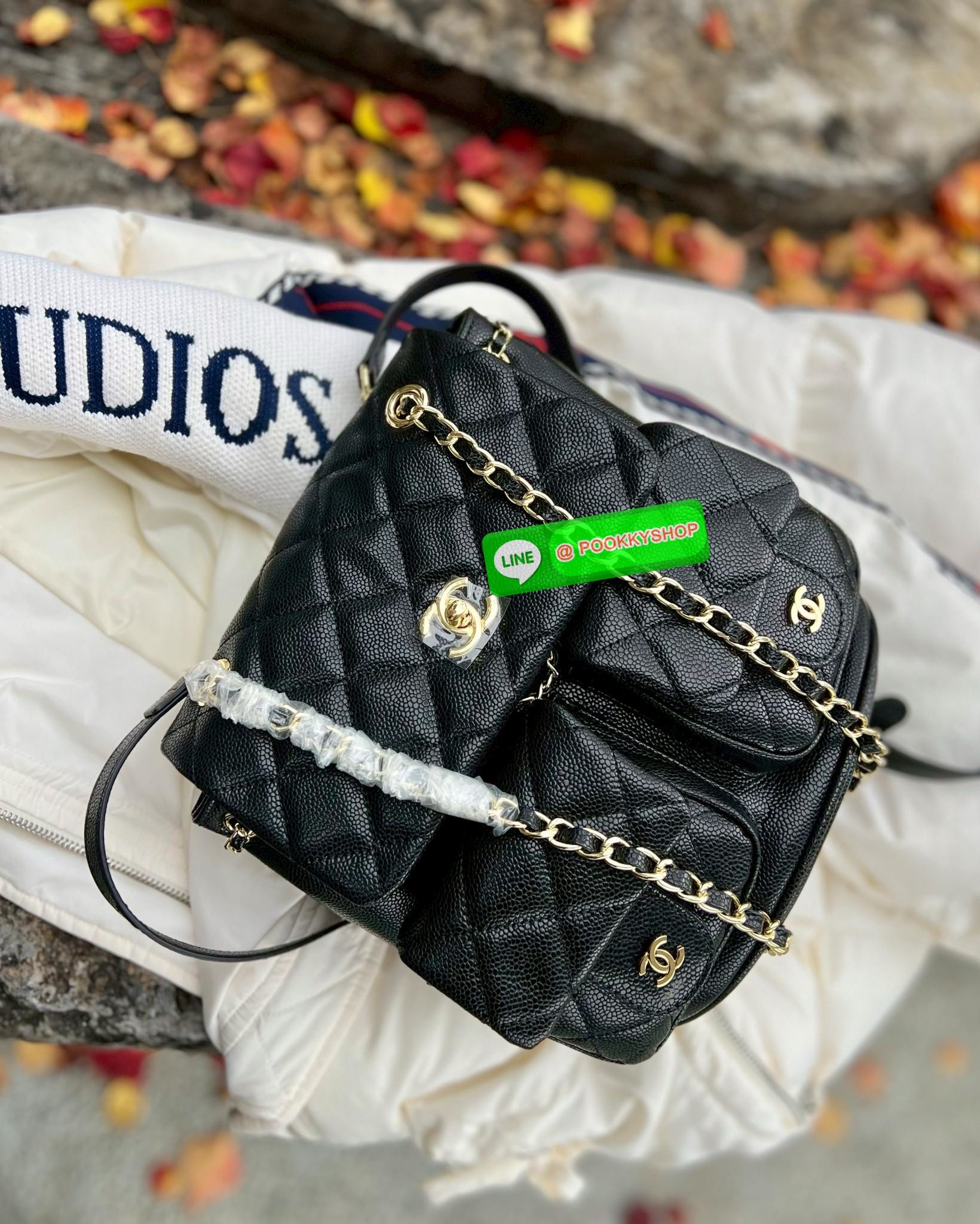 CHANEL DUMA CAVIAR BACKPACK ((vip gift ตปท.)) 🔖พร้อมส่ง! อย่ารอช้าที่จะสวยกันค่าาสาวๆ กับกระเป๋าสะพายหลัง หนังคาเวียร์นิ่มลายสวยค่ะ