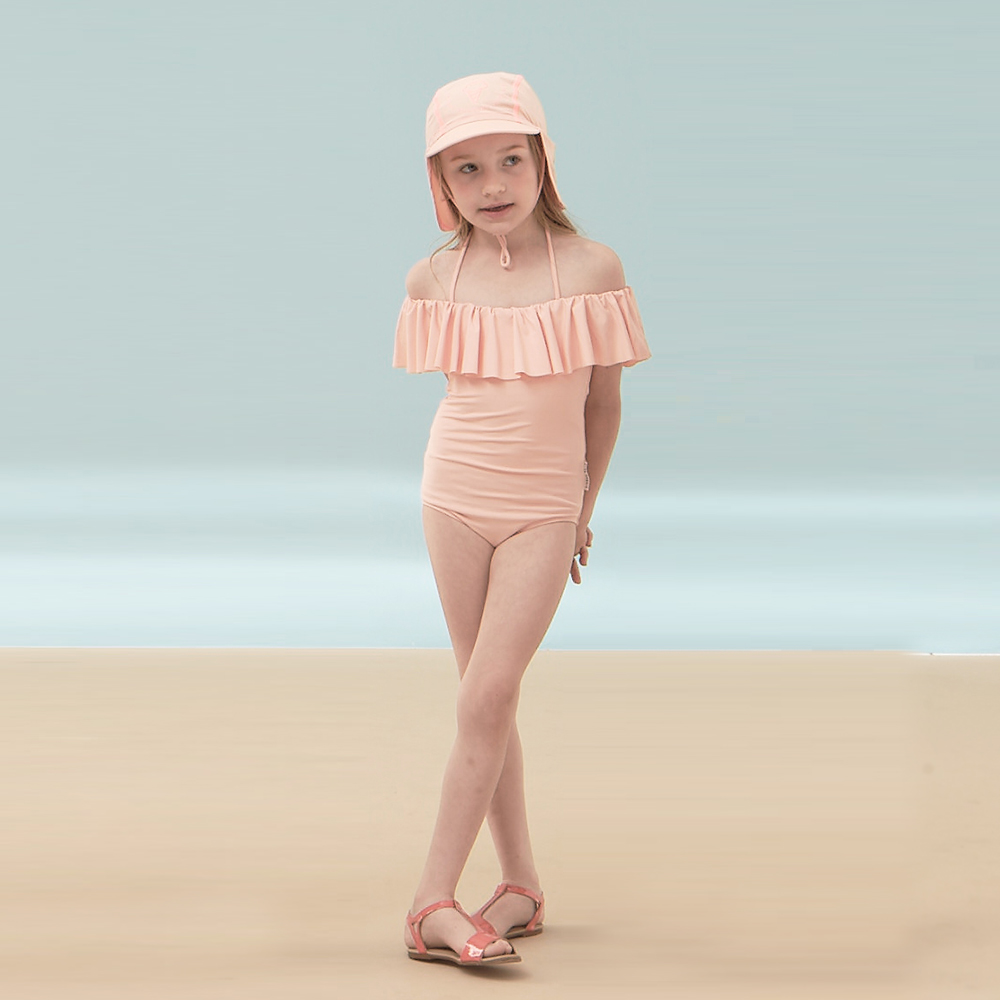 Kidsumplay Kids UV Swim Flap Cap หมวกกันแดดสำหรับยาวปิดคอ