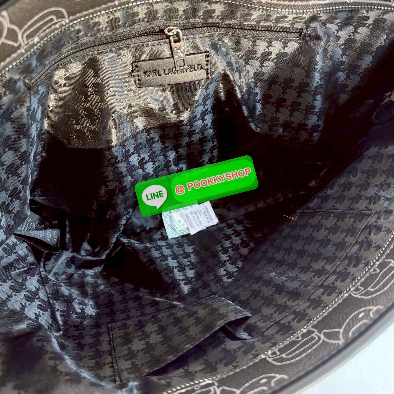 กระเป๋า Karl Lagerfeld Tote Bag งานสวยสุดๆ มาพร้อมพวงกุญแจ สุดน่ารัก