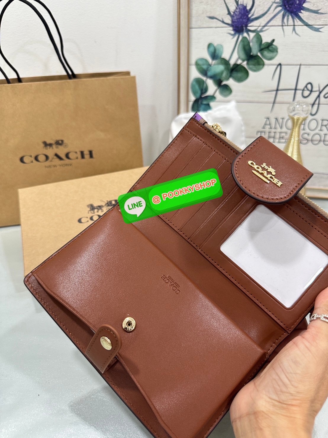 Coach Tech Phone Wallet In Colorblock Signature COLOR: signature canvas/