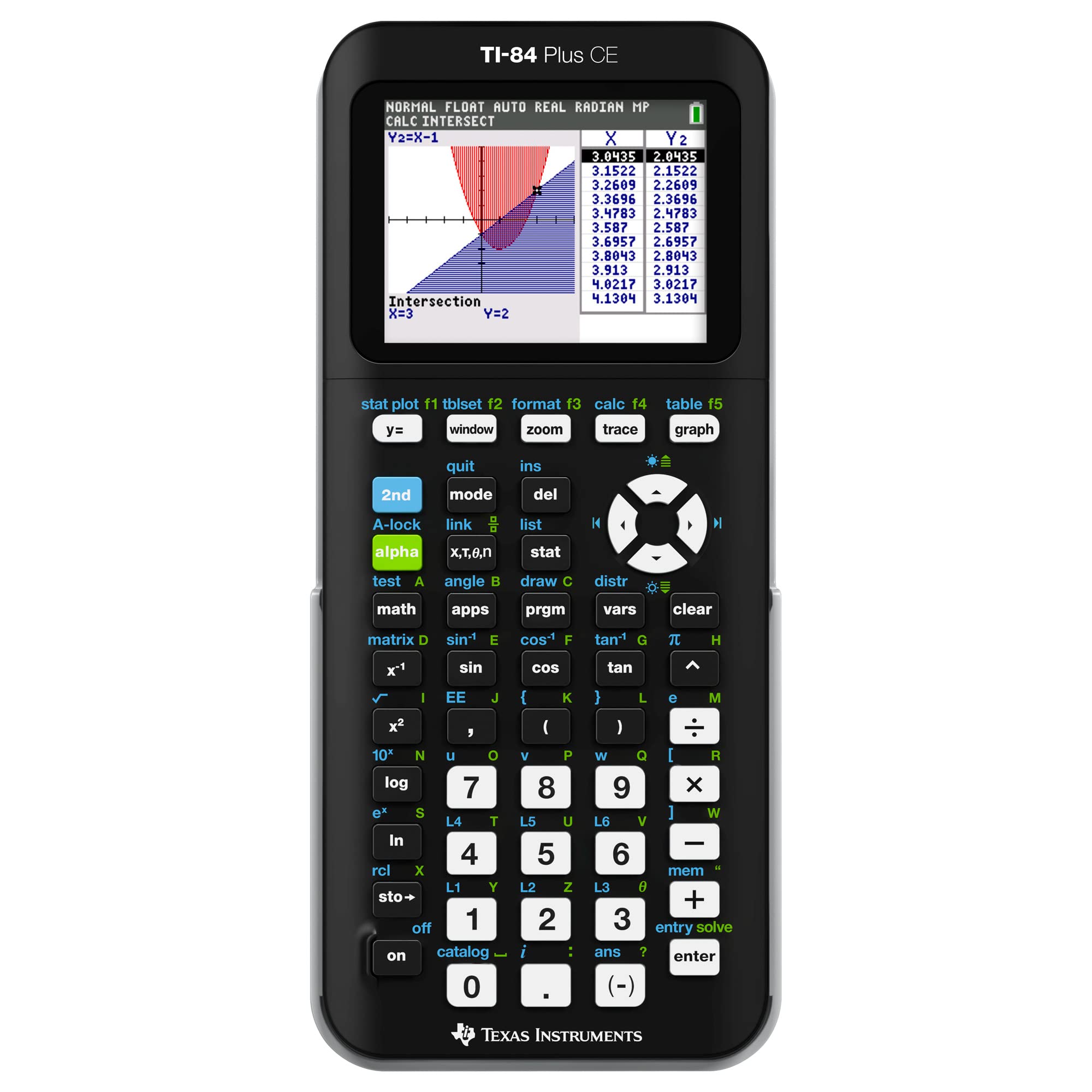 เครื่องคำนวณเชิงกราฟ Texas Instruments # TI-84 Plus CE สีดำ