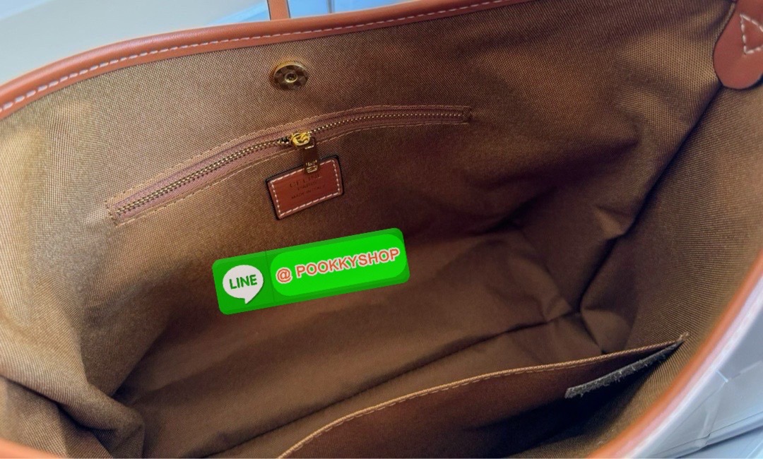 Celine Triomphe Tote Handbag / Celine Tote Bag / Celine Delightful Monogram Tote