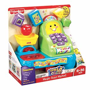 ฮ Fisher Price Laugh&Learn Magic Scan Market.