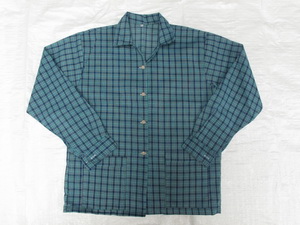 รหัส Q2 : เสื้อคนสวนแขนยาวลายสก๊อตเขียว