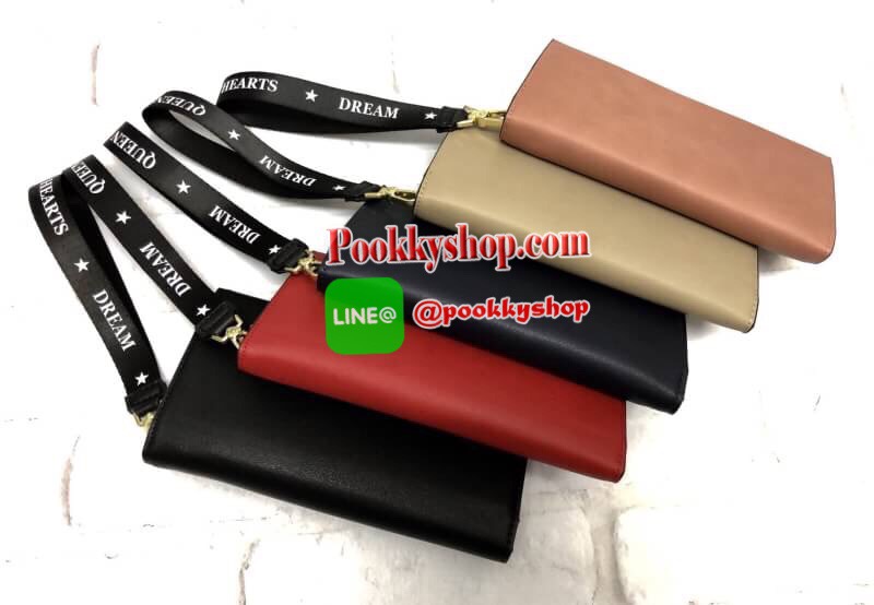 New arrival. LYN MOONLIGHT LONG WALLET พร้อมส่งรุ่นใหม่ล่าสุดค่ะ!!!! กระเป๋าสตางค์ใบยาว หนังเรียบ ดีไซด์หรู ด้านหน้าติดอะไหล่กระดุมเพิ่มความเก๋มาให้ค่ะ เปิดปิดกระเป๋าแบบกระดุม ภายในมี3ช่อง มีช่องซิปใส่เหรียญ ช่องเสียบบัตร ช่องใหญ่สามารถใส่ธนบัตรแบงค์พันได