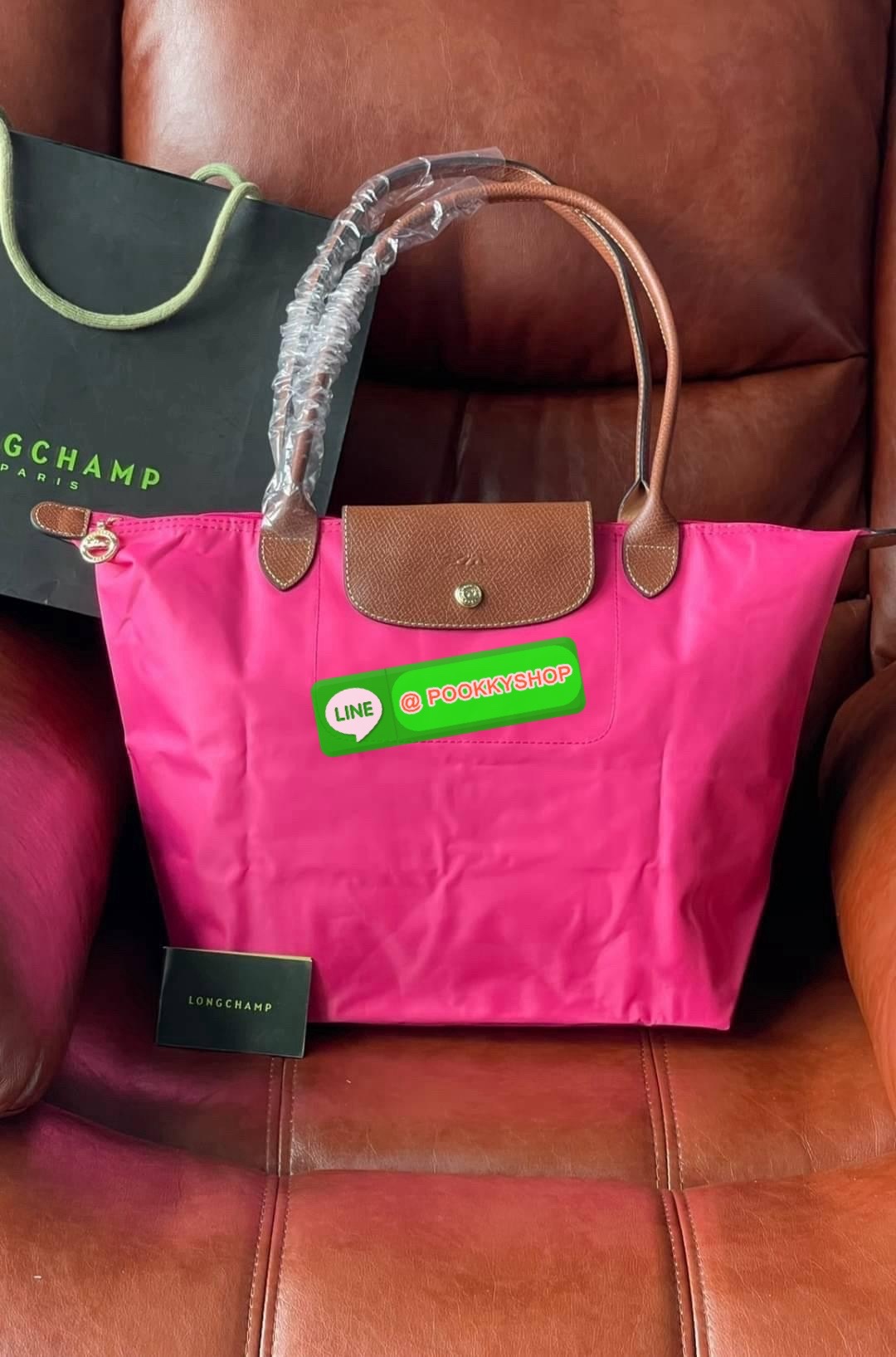 size L หูยาว ฝาน้ำตาล LONGCHAMP LE PLIAGE ORIGINAL SHOULDER BAG L ( หูยาว )กระเป๋าสะพายไหล่ รุ่น Original