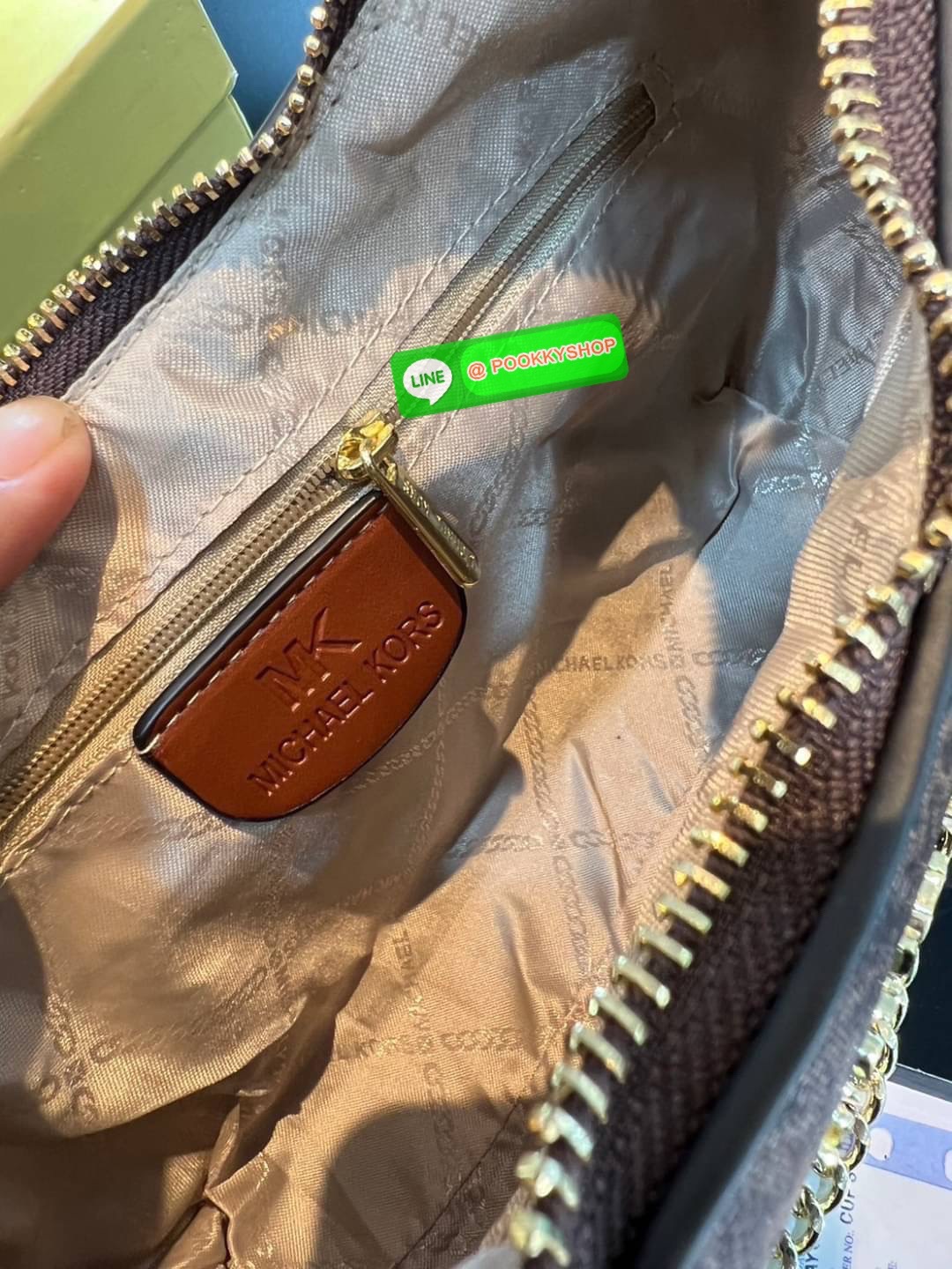 พร้อมส่ง พอร์ช MK MICHAEL KORS มีสายยาว / สายโซ่หนังซาเฟียโน สายโซ่คล้องไหล่ สายสะพายยาวปรับ-ถอดได้
