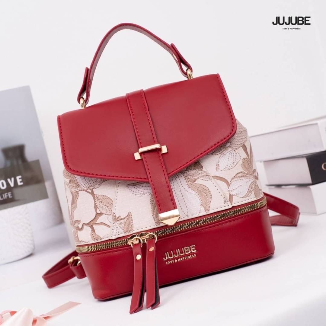 พร้อมส่ง เป้หนัง JUJUBE แบรนด์แท้ รุ่นใหม่ เป้ได้+สะพายข้างได้ ภายในกว้างจุของได้เยอะ