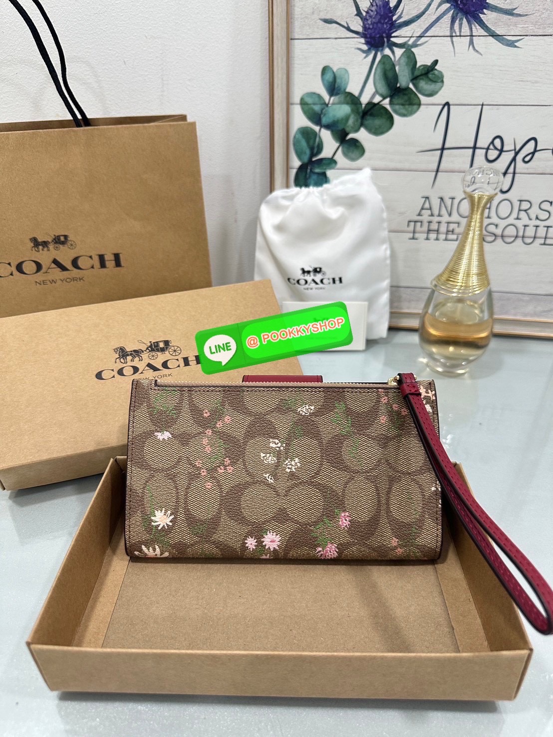 🍀Coach C2874 Tech Phone Wallet In Colorblock Signature 🍀 COLOR: signature canvas