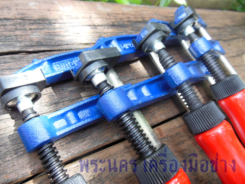 ปากกาอัดไม้ STD ตัว F (F Clamp, เอฟแคลมป์, อย่างดีก้านหนา)