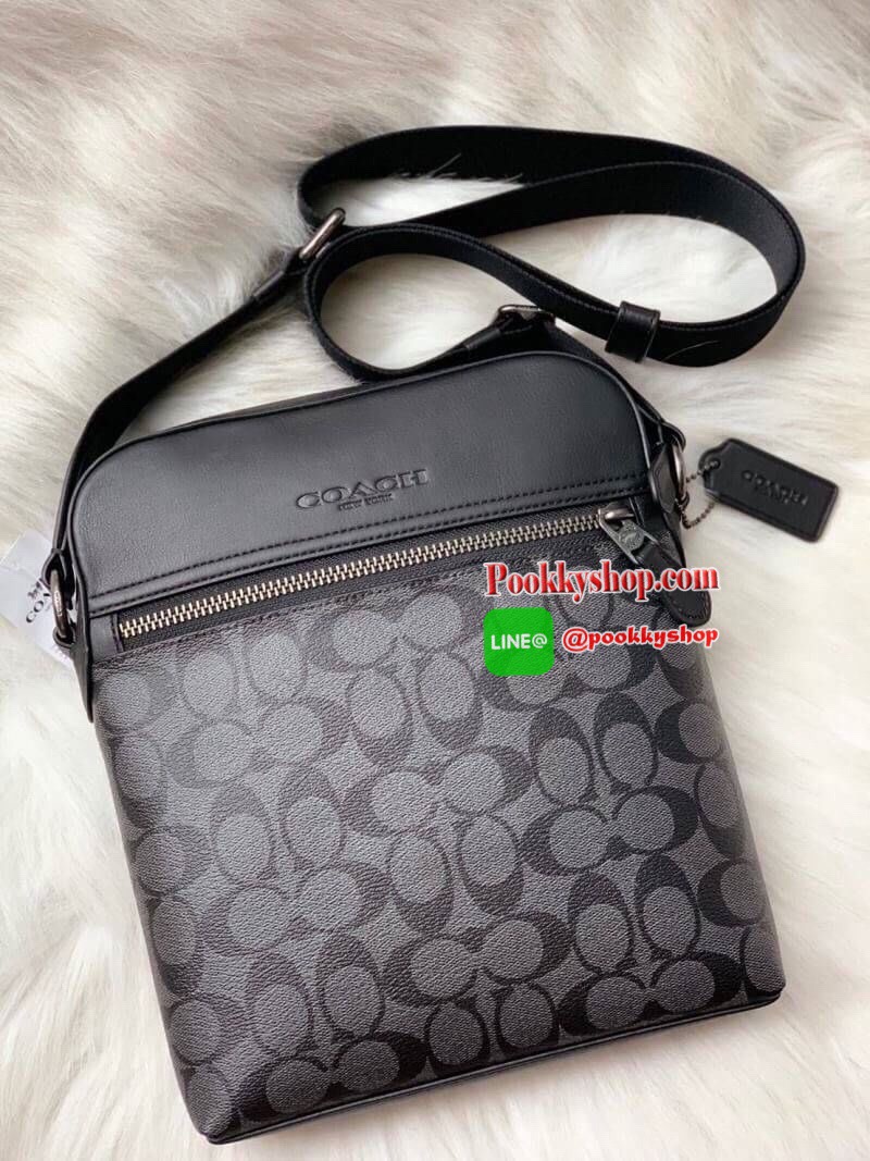 🌼พร้อมส่ง🌼 กระเป๋าผู้ชาย Coach F68014 Houston flight bag