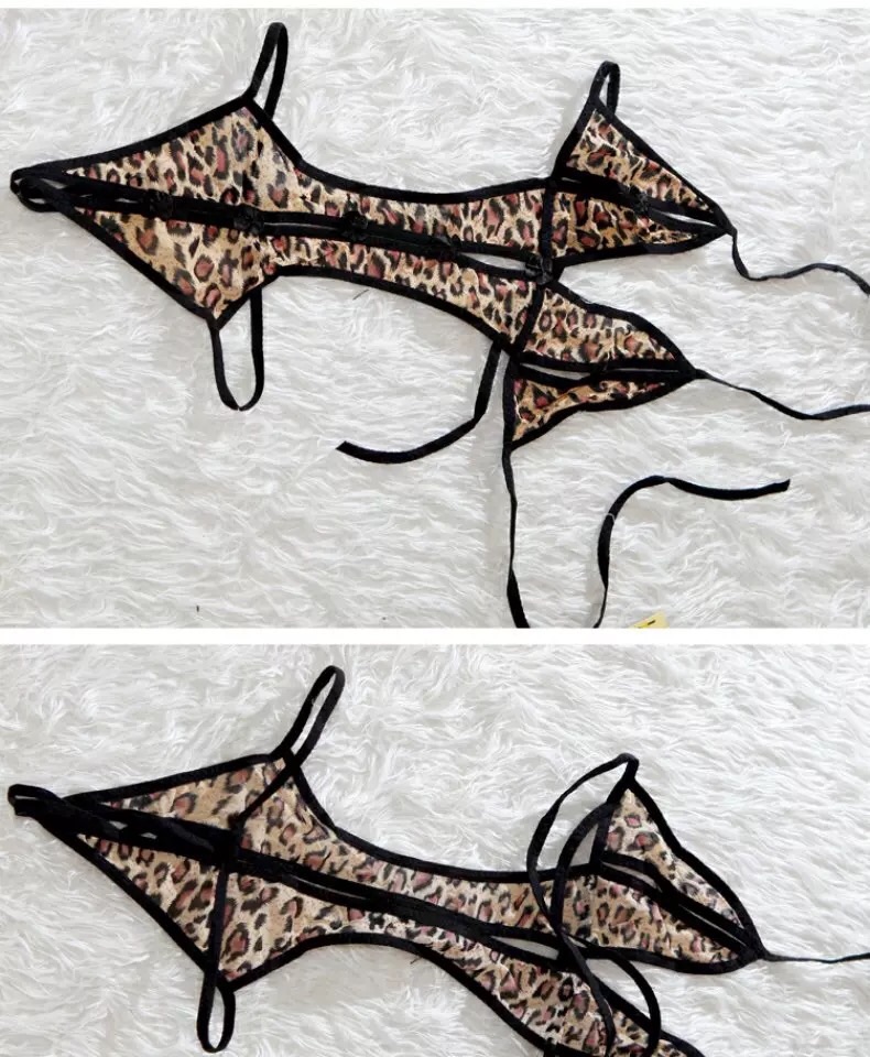 ชุดนอนวันพีซ ชุดเซ็กซี่ ผ้าซีทรู ลายเสือ ผูกด้านหลัง สวย เปรี้ยวจี๊ดส์ สุดๆคะ