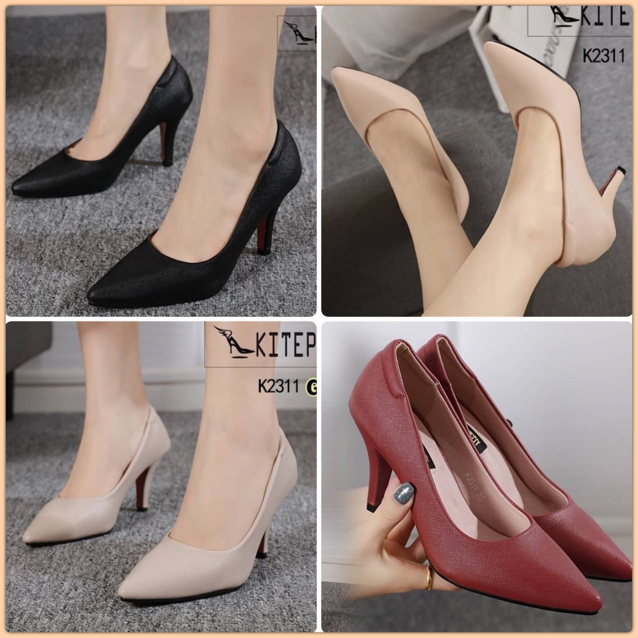 ►Must have!!! รุ่นนี้การันตรียอดขายมากกว่า 200 คู่ 💋รองเท้าคัชชูหนังนิ่ม 💋หัวแหลมเก็บหน้าเท้าสวยมาก 💋มีกันกัดด้านหลัง 💋รุ่นนี้แมทง่ายใส่ทำงานก็ได้ 💋ใส่ออกงานก็สวยคร่า!!!