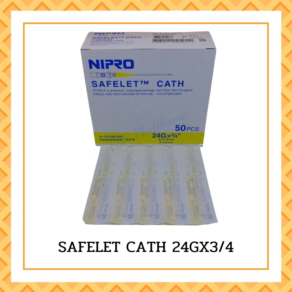 SAFELET CATH 24GX3/4