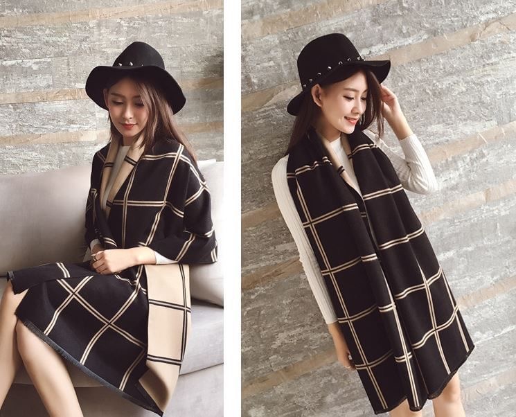 สินค้าพร้อมส่ง ผ้าพันคอสีทูโทนผืนใหญ่นำเข้า มีลายทั้งสองด้าน โทนสีสวยแมทง่าย วัสดุผ้าทอขนแคชเมียร์หนา นุ่ม ติดใจทุกราย เป็นไอเทมที่ควรมีติดตู้เสื้อผ้าเลยจ้า