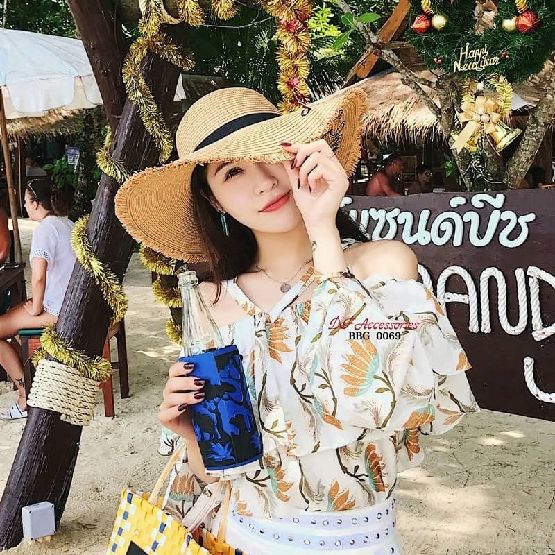 สินค้าพร้อมส่ง หมวกสานปีกกว้างปัก Hello Sunshine พับได้คืนรูปได้ดี ถูกน้ำได้ สวย ถ่ายรูปมากเริ่ดสุดๆจ้า