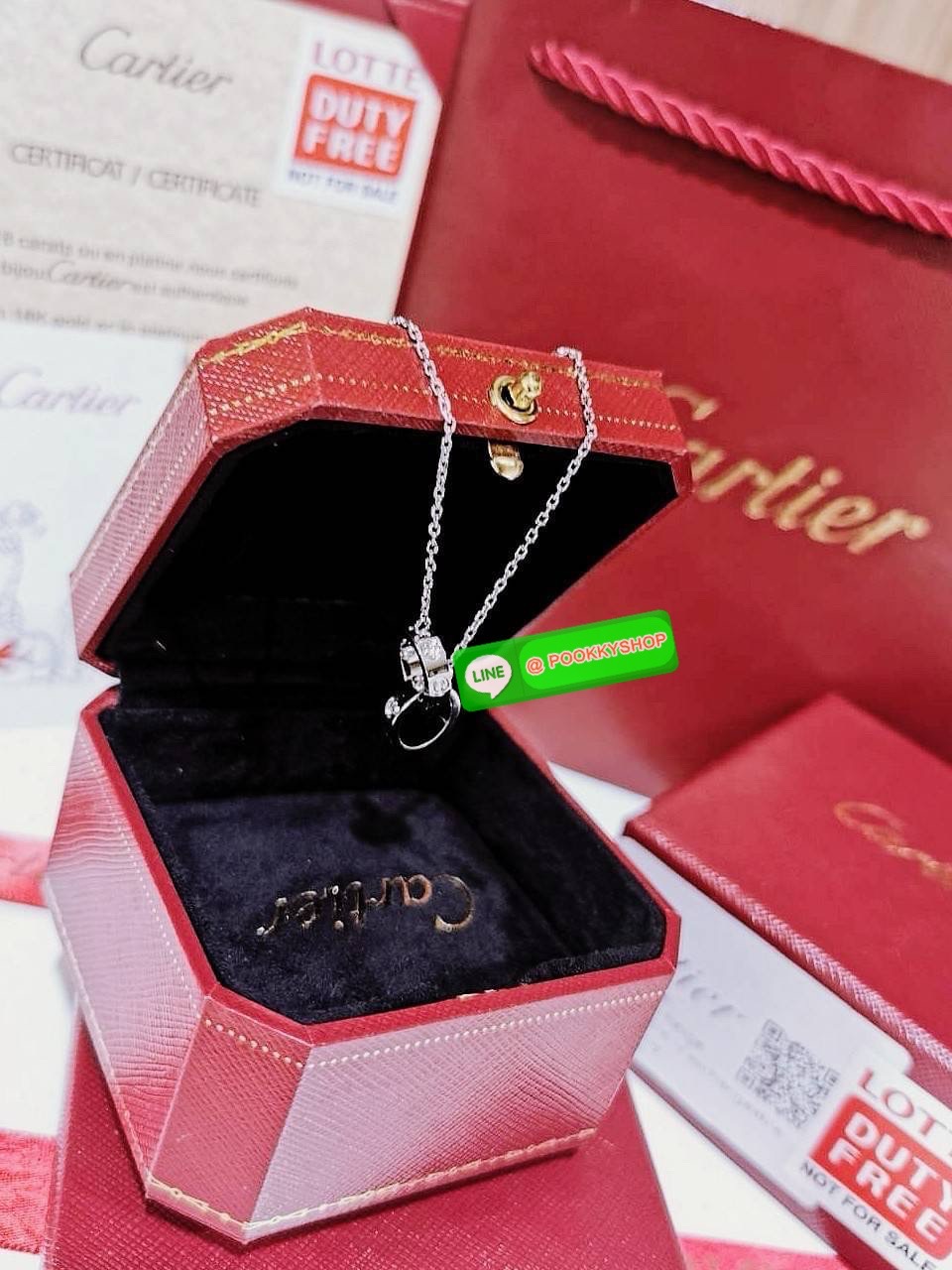 ✴️BEST GIFT IDEAS! ไอเท็มหายาก! ห้ามพลาดค่ะ!✴️ “CARTIER” LOVE NECKLACE VIP GIFT WITH PURCHASE ORIGINAL PACKAGE (GWP) ของกำนัลสุดเลอค่าจากการแลกคะแนนสะสมสำหรับ CARTIER VIP Membership Exchage Rewards ไอเท็มชวนสะสมดีไซน์คลาสสิคสวยเลอค่าไอเท็มแบ