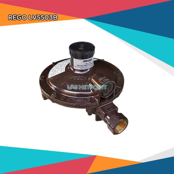 หัวปรับแก๊สแรงดันต่ำ(Low Regulator ยี่ห้อ Rego FNPT3/4"-FNPT1") รุ่น LV5503B8
