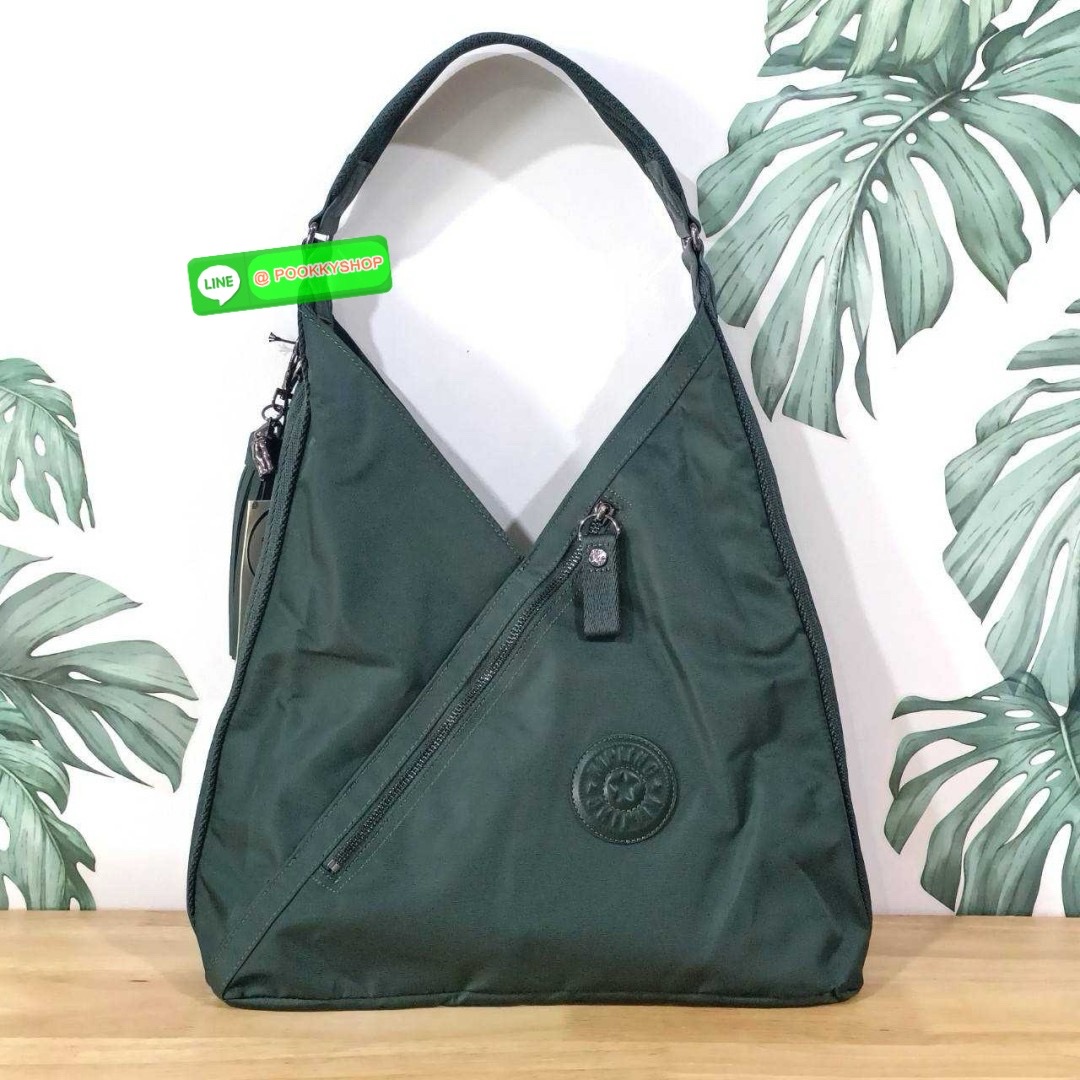 Kipling Olina Shoulder bag Collection Paka กระเป๋าถือหรือสะพาย วัสดุ Polyester100% อะไหล่สี Rose gold