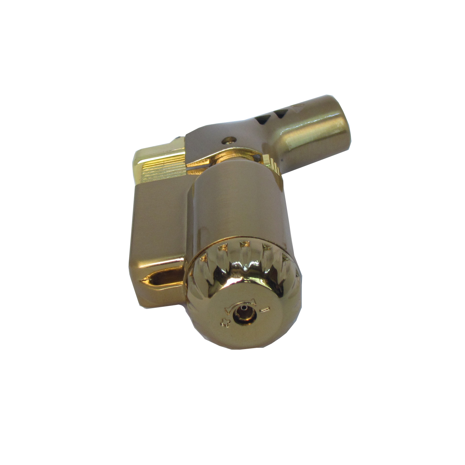 ไฟแช็คไอพ่น ไฟฟู่ หัวพ่น คุณภาพสูง ให้ไฟเสถียร สม่ำเสมอ ปรับระดับได้ วัสดุเหล็ก สีทอง รูปทรงสวยหรู นำสมัย เติมแก๊สได้ พร้อมใช้ 3 ชิ้น