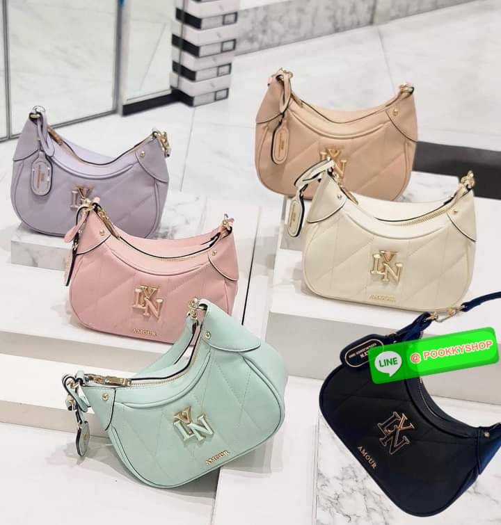 กระเป๋าลิน Lyn ทรงพอช 💝สะพายข้างได้ คล้องไหล่ได้ 💝ได้สายสะพาย 2 เส้น