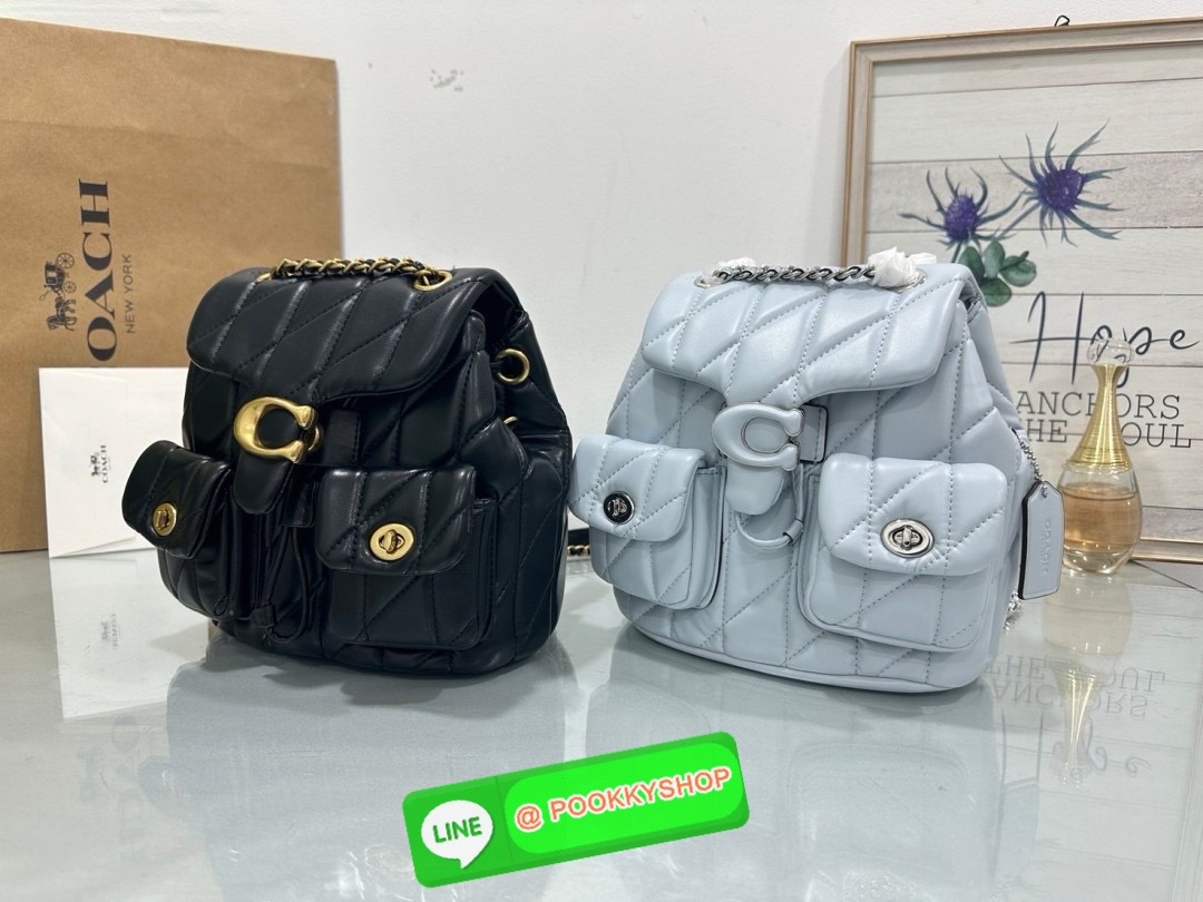 NEW ARRIVAL! สวยเกินห้ามใจ หนังนิ่มฟูสุดๆไปเลยค่า COACH TABBY QUILING BACKPACK ((CU076)) 💌พร้อมส่ง! ใหม่ก่อนใคร กับกระเป๋าทรงที่ฮิตเกินต้าน หนังแท้อย่างดี หนังนิ่ม ฟู ลื่นเงาแววสวยมากๆ ตัดกับอะไหล่ทองแย่างลงตัว
