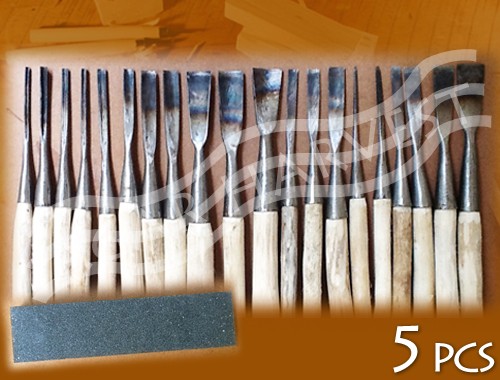 เครื่องมือแกะสลักไม้ Agarwood Carving Tools (20 pcs) 5 แพค