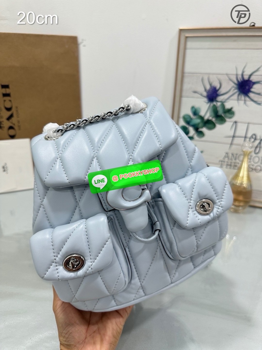 NEW ARRIVAL! สวยเกินห้ามใจ หนังนิ่มฟูสุดๆไปเลยค่า COACH TABBY QUILING BACKPACK ((CU076)) 💌พร้อมส่ง! ใหม่ก่อนใคร กับกระเป๋าทรงที่ฮิตเกินต้าน หนังแท้อย่างดี หนังนิ่ม ฟู ลื่นเงาแววสวยมากๆ ตัดกับอะไหล่ทองแย่างลงตัว