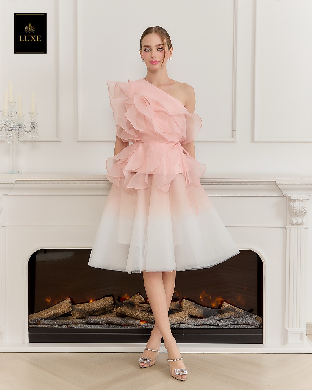 เสื้อแฟชั่น เสื้อแขนกุดไหล่เดียว