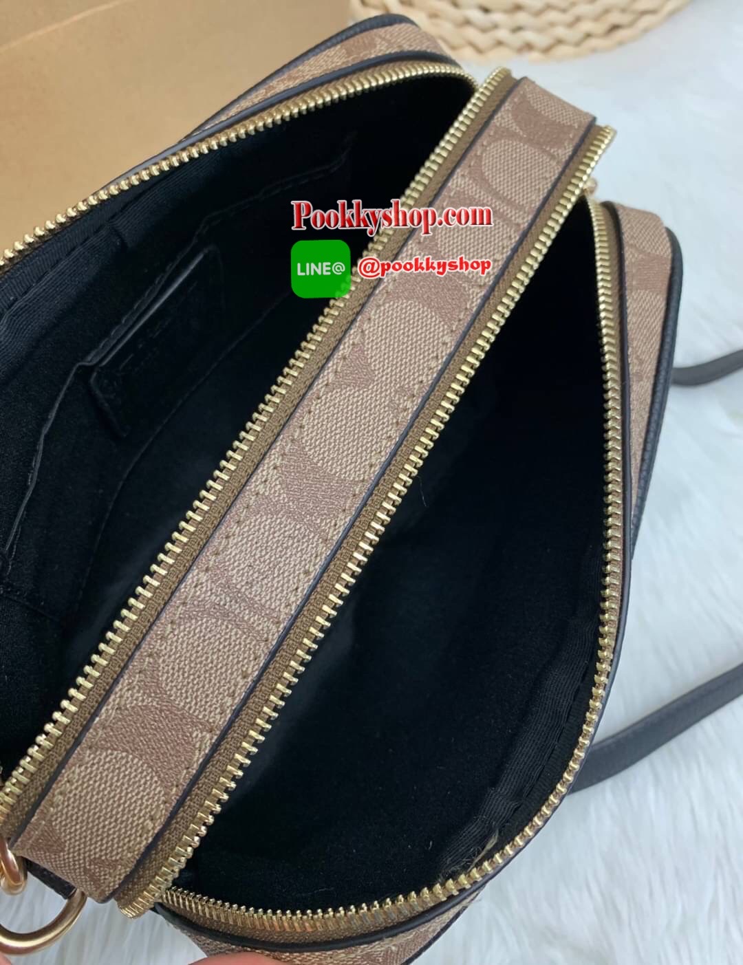 New arrival ! COACH JES CROSSBODY IN BLOCKED SIGNATURE CANVAS ((1767)) 🌈สินค้าออกใหม่ ใบจริงสวยหรูมากๆค่ะ! กระเป๋าสะพายครอสบอดี้ร์หรือสะพายข้างได้ หนังแท้อย่างดีค่ะ