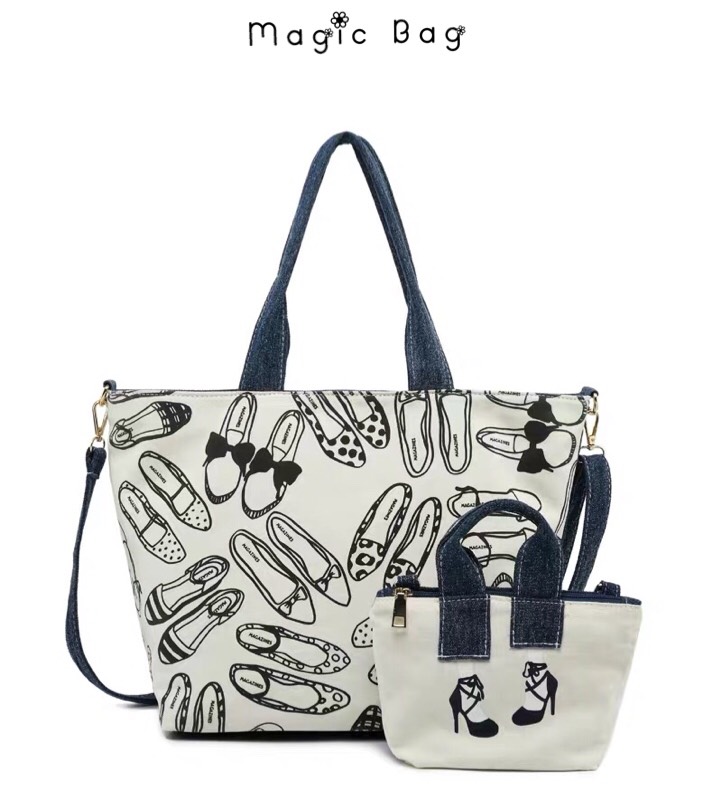 Mis Zapatos long skirt nylon tote bag cawaii products in Japan Bag ... กระเป๋าสะพาย Mis Zapatos กระเป๋ายอดฮิตจาก ญี่ปุ่นยังคงนิยมกันต่อเนื่อง ด้วยดีไซน์และวัสดุอุปกรณ์อย่างดี ผ้า Canvas ลงตัว บอกเลยรุ่นนี้ คุ้มน้าใช้มีกระเป๋าลูก กันน้ำ เกร๋ แมทได้ง่าย เหม