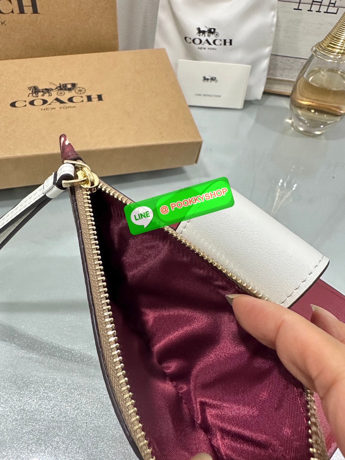 Coach Tech Phone Wallet In Colorblock Signature COLOR: signature canvas/