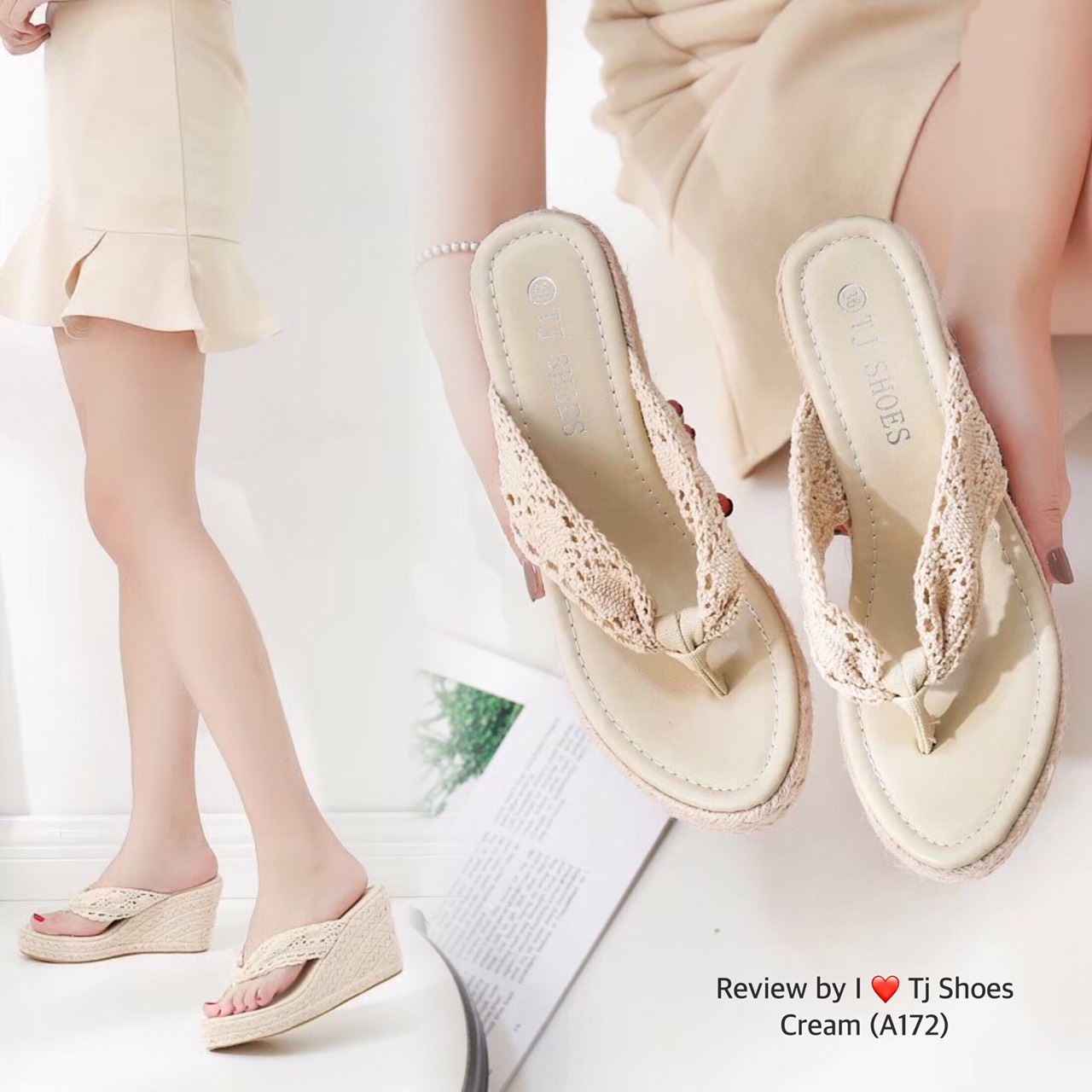 พร้อมรองเท้าส้นเตารีด สวยเก๋ดูแพงมาก รุ่นนี้เป็นงานสั่งทำพิเศษ วัสดุเกรดอย่างดีมากๆ ผ้าลูกไม้น่ารักๆ น้ำหนักเบา สวมใส่ง่ายใส่เดินสบาย แมทกับชุดง่ายอะไรก้สวย แถมใส่ได้เรื่อยๆ ของจริงงานคุณภาพดีสวยคุ้มเกินราคา สวยตรงปกแน่นอนเพราะร้านถ่ายรูปจากสินค้าจริง เป็