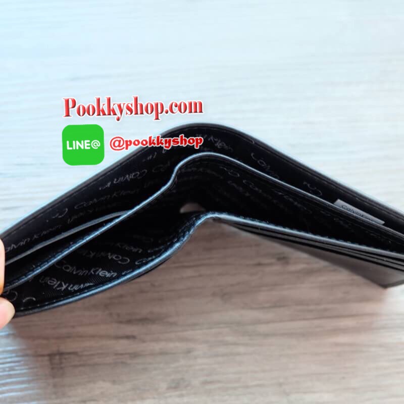 Calvin Klein Leather Credit Card Fold with Metal Clip Key Fob Set กระเป๋าสตางค์ใบสั้น Set สุดคุ้มมอบให้เป็นของขวัญหรือใช้เองก็แนะนำค่ะ