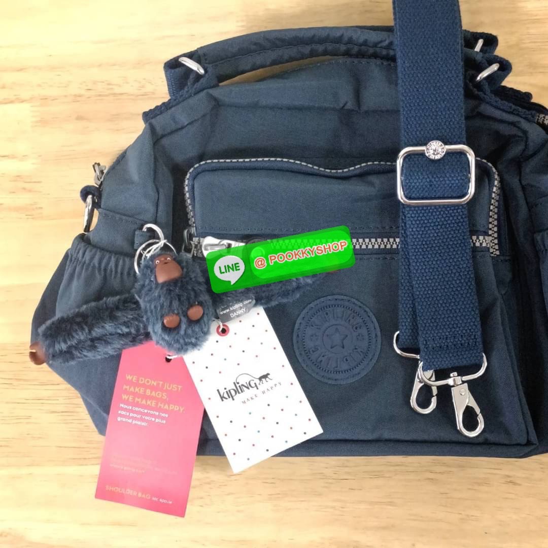 KIPLING Square Handbag & Shoulder bag กระเป๋าถือหรือสะพายข้าง ขนาดกลาง วัสดุ Polyester 100%