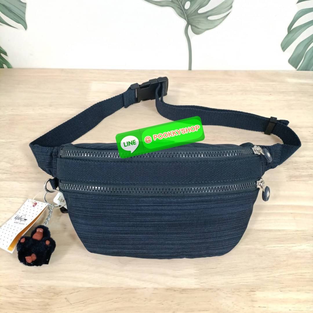 KIPLING YASEMINA Fanny Pack ซับในสีพื้น หัวซิปโลหะไม่มีอักษรแบรนด์ กระเป๋าคาดอกหรือคาดเอว วัสดุด้านนอก Nylon +polyester