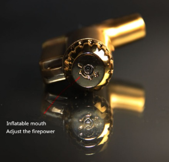 ไฟแช็คไอพ่น ไฟฟู่ หัวพ่น คุณภาพสูง ให้ไฟเสถียร สม่ำเสมอ ปรับระดับได้ วัสดุเหล็ก สีทอง รูปทรงสวยหรู นำสมัย เติมแก๊สได้ พร้อมใช้ 3 ชิ้น