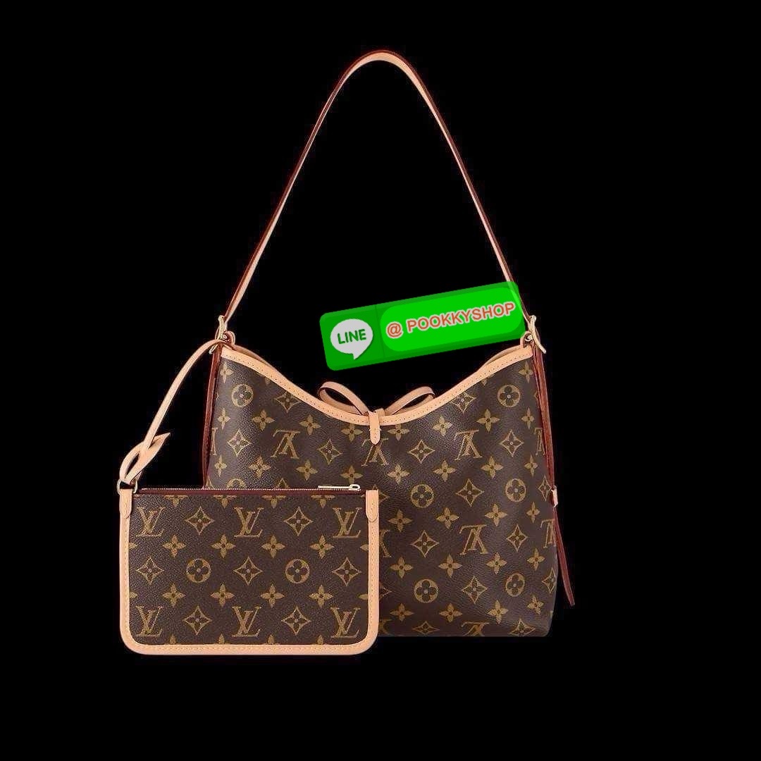 LV CARRYALL BAG 🔆 Details ใหม่ล่าสุด รุ่นลิมิเต็ดที่สาวๆตามหา จากเคาน์เตอร์ dutyfree กระเป๋าสะพายไหล่ทรงสวย ดีไซน์เรียบง่ายคลาสสิค หรู ดูผู้ดี รูปทรงใช้งานง่าย มาพร้อมใบลูก ไว้เก็บของจุกจิก ปากกระเป๋ามีสายหนังผูกกันของหล่นได้และยังมีกระดุมแม่เหล็ก