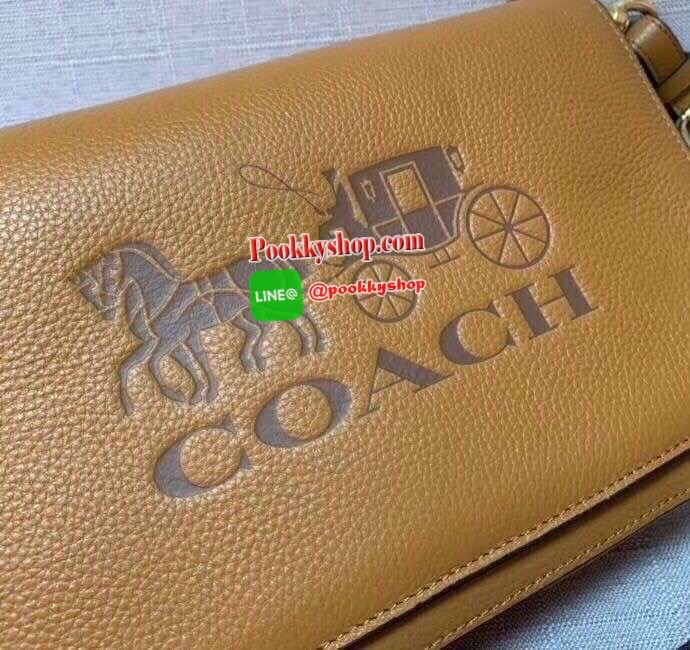 Coach Jess Leather Messenger Black