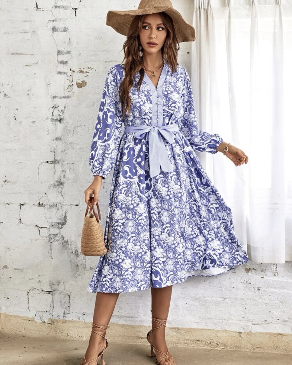 ::: sweet blue day dress ::: ชุดเดรสสีฟ้าโทนอ่อน ใส่วันแม่สวยๆ คู่กันแม่ลูกได้เก๋ๆ ทรงเรียบร้อย ลายผ้าดูวัยรุ่น ใส่คู่ได้ทั้งคุณแม่และคุณลูกเลยค่า