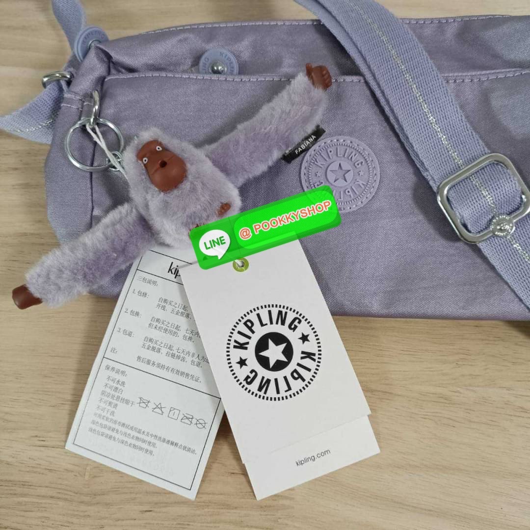 KIPLING Monkey program K16217 Seoul up sling bag รุ่น 3 ซิป สะพายข้าง ขนาดเล็กทรงสี่เหลี่ยมผืนผ้า วัสดุ Nylon 100% หลากหลายฟังก์ชั่นใช้งาน ครบครันในใบเดียว