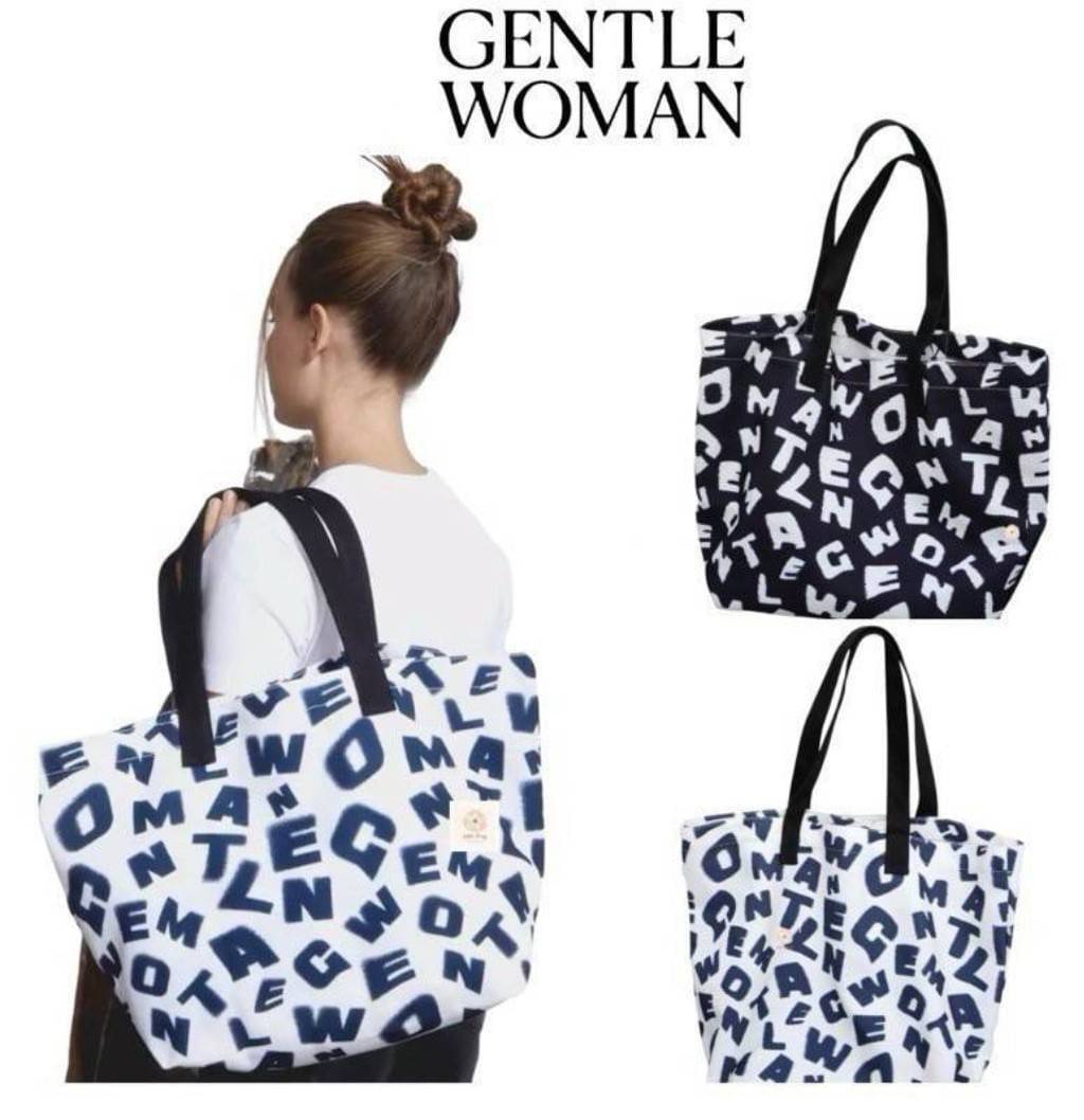 กระเป๋าถือ Gentle Woman น้ำหนักเบา จุของได้เยอะ ผ้าแคนวาส งานเทียบแท้ ชนช้อป ใช้สลับแท้ งานปั้มทุกจุด
